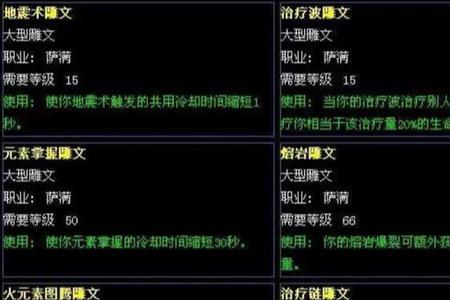 魔兽世界铭文机制