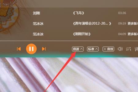 音乐怎么倍速