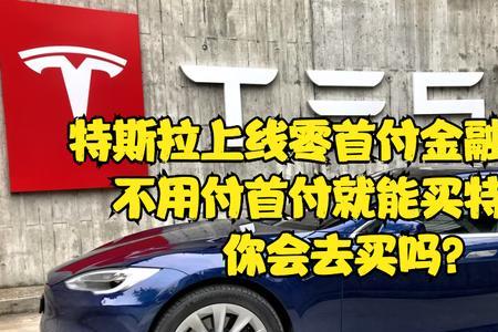 特斯拉首付多少钱可以提车