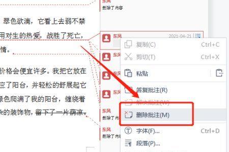 如何去掉word文档旁边的备注