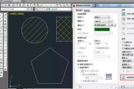 cad圆颜色怎么分块填充