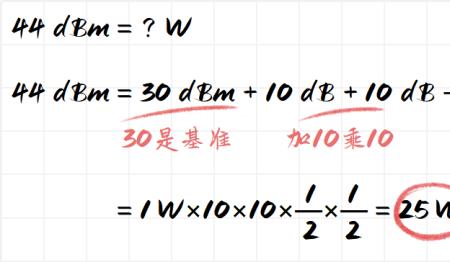 dbm与dbc的换算关系