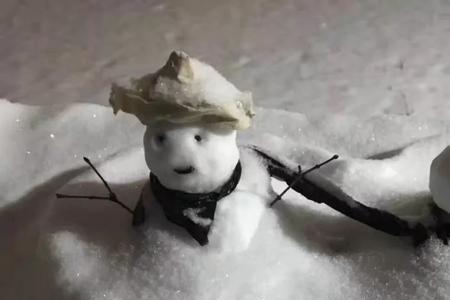 发雪人的朋友圈配文