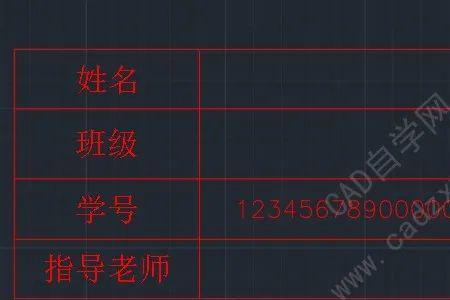 cad图元表格怎么修改文字