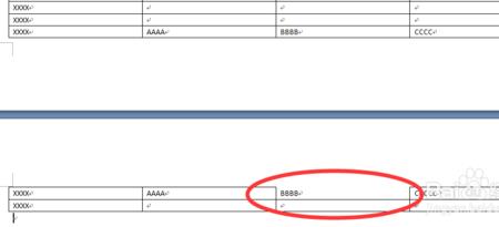 单元格分页后第二页文字消失