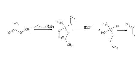 格氏试剂与酮反应方程