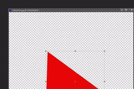 怎么用ps把照片变成三角形