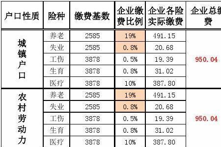 2006年北京社保缴费标准