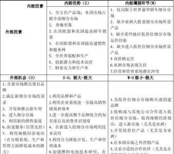 经济学中的SWTO分析是什麽