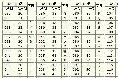 ascii码中s代表什么