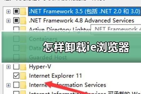 如何卸载IE浏览器上的插件