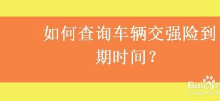 怎样查询车辆是否上交强险