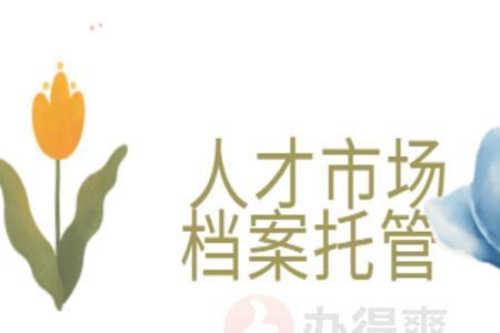 去人才市场取档案要什么手续