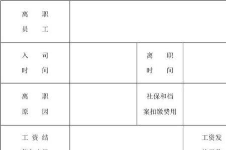 员工辞工怎么写结算单