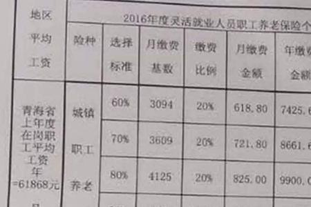 惠州灵活就业人员社保分为几档