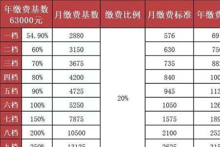 山东无业人员社保缴费标准