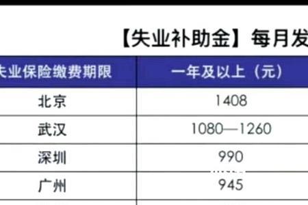 深圳失业补助金990跟1980的区别