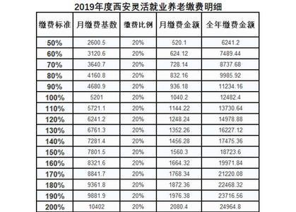 21年养老缴费基数