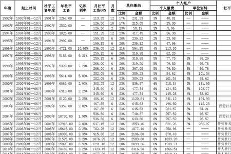 96年个人和单位养老金总共多少