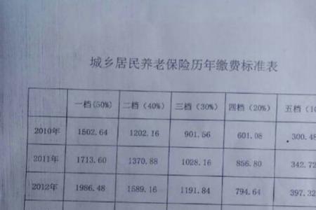 广西职工养老保险缴费档次表