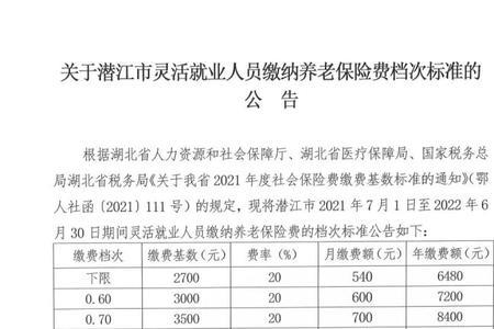 广州灵活就业女50岁退休金有多少