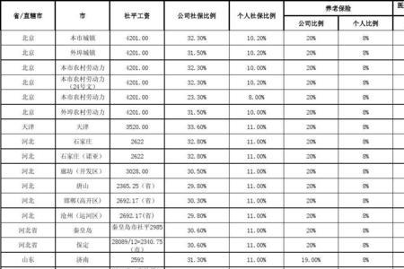 2009年山东省养老保险基数