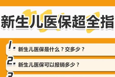 新生儿医保主要保哪些