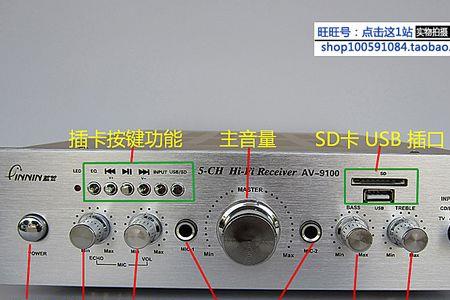 功放机上的英文代表什么意思