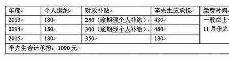 城乡居民社保个人缴费标准公布