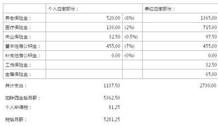 上海初次缴纳五险一金比例