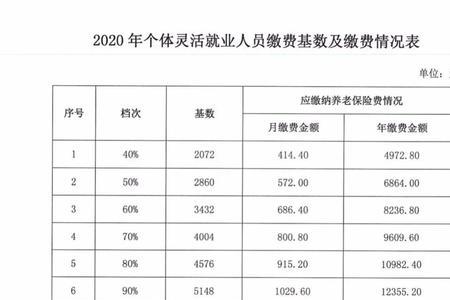 深圳灵活就业社保一共有几档