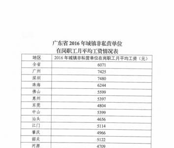 2009年广东省社保基数