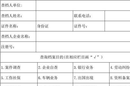 工商局档案科调档需要什么手续