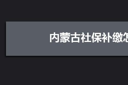 公司给员工补缴社保的最新规定