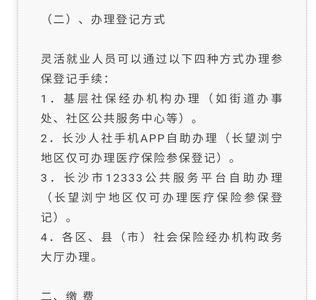 长沙灵活就业医保怎么不能交