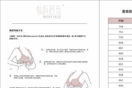 胸围75b是多大尺码