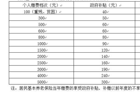 职工养老保险国家补贴多少