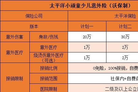 平安少儿健康保险产品组合B