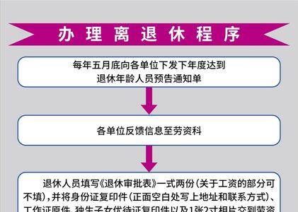 个人办理退休手续流程图