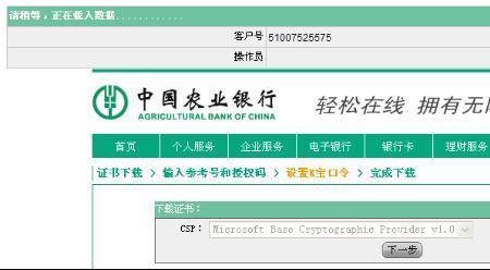 如何下载农业银行K宝证书