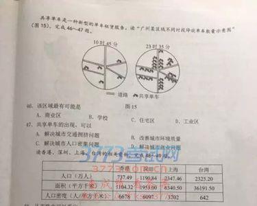 中考的时候地理主要考几年级