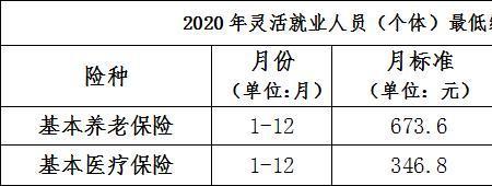 武汉灵活就业2023最新缴费标准表