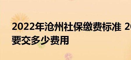 2022年沧州市养老保险开始缴费了吗