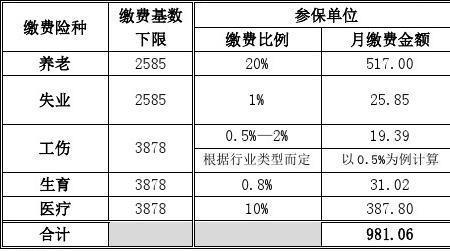 社保基数计算公式