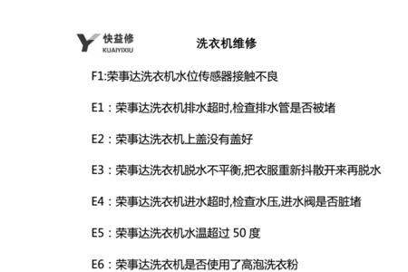 洗衣机end是什么故障代码