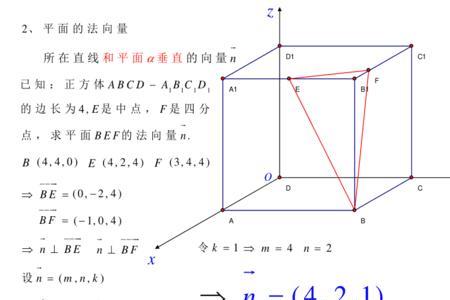 方向向量例子