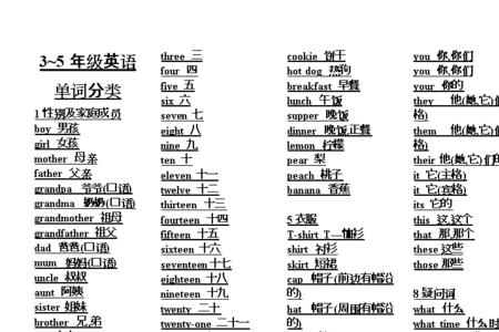 三至六年级乐器类英语单词