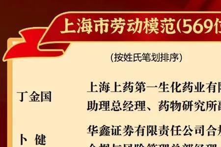 上海市劳模荣誉津贴多少