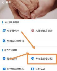 养老金认证方法