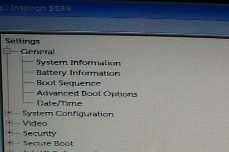 戴尔5570bios启动设置